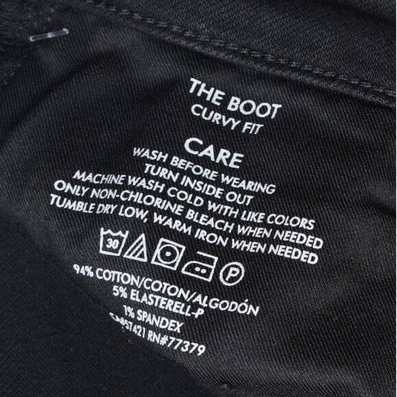 Ann Taylor Black Flare Jeans High Rise Goth Curvy Minimal Classic Boot Cut - Picture 9 of 10